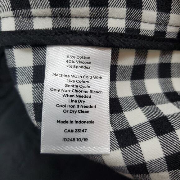 Talbots Women Chatham Ankle Pants Sunrise Gingham Size 4 Casual Preppy - Picture 8 of 10